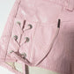 Jean-Paul Gaultier leather pink short