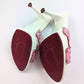 Dior white and burgundy Jelly mules by Galliano - EU39,5|6,5UK|8,5US