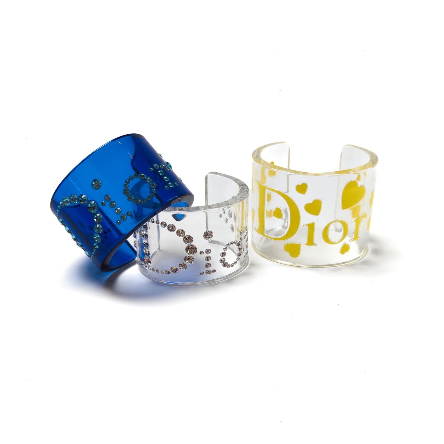 Dior blue cuff bracelet by Galliano