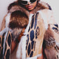 Roberto Cavalli leopard print sheepskin and fox fur jacket - F/W 2001