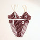 Dior burgundy monogram bikini by Galliano - S/S 2002