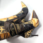 Roberto Cavalli leather and fur patchwork boots - EU38 | UK5 | US6.5