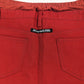 Paul Gaultier red denim skirt with boxer effect - M