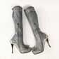 Celine high boots in gray leather -FW2008