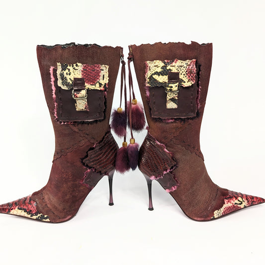 El Dantes burgundy boots - EU40 | 6.5UK | 8US