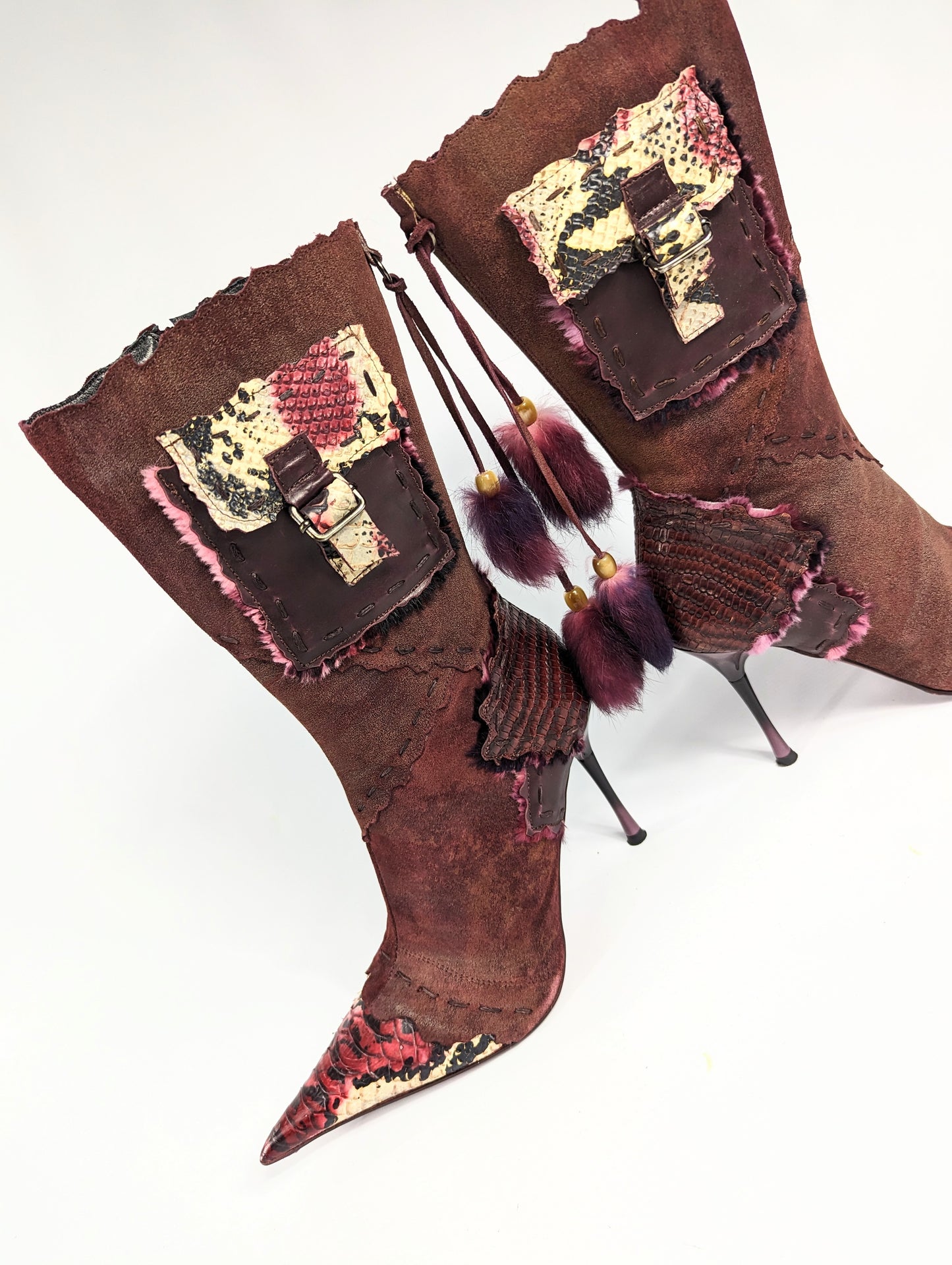 El Dantes burgundy boots - EU40|7UK|9US