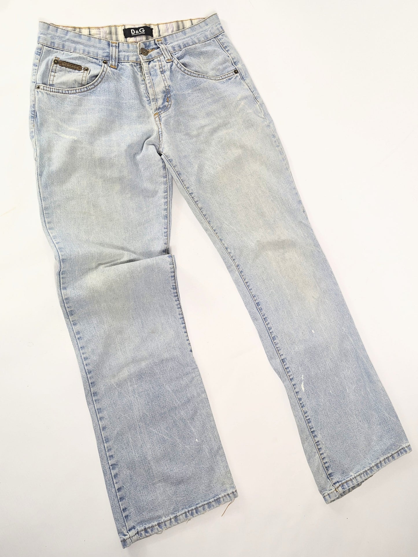 Dolce & Gabbana jeans decorated with initials