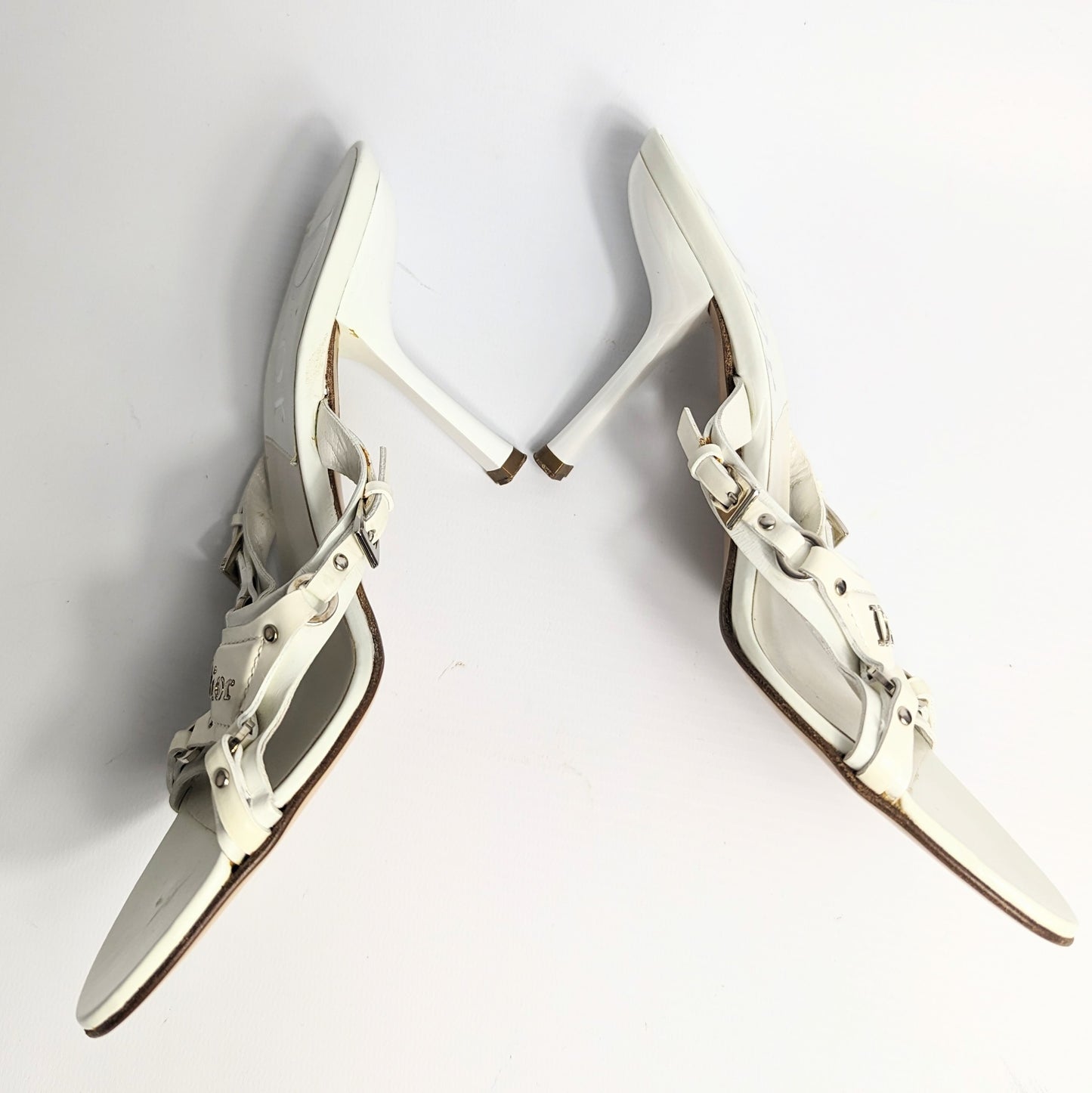 Mules Dior blanche bondage - FR36.5 | UK3.5| US6,5