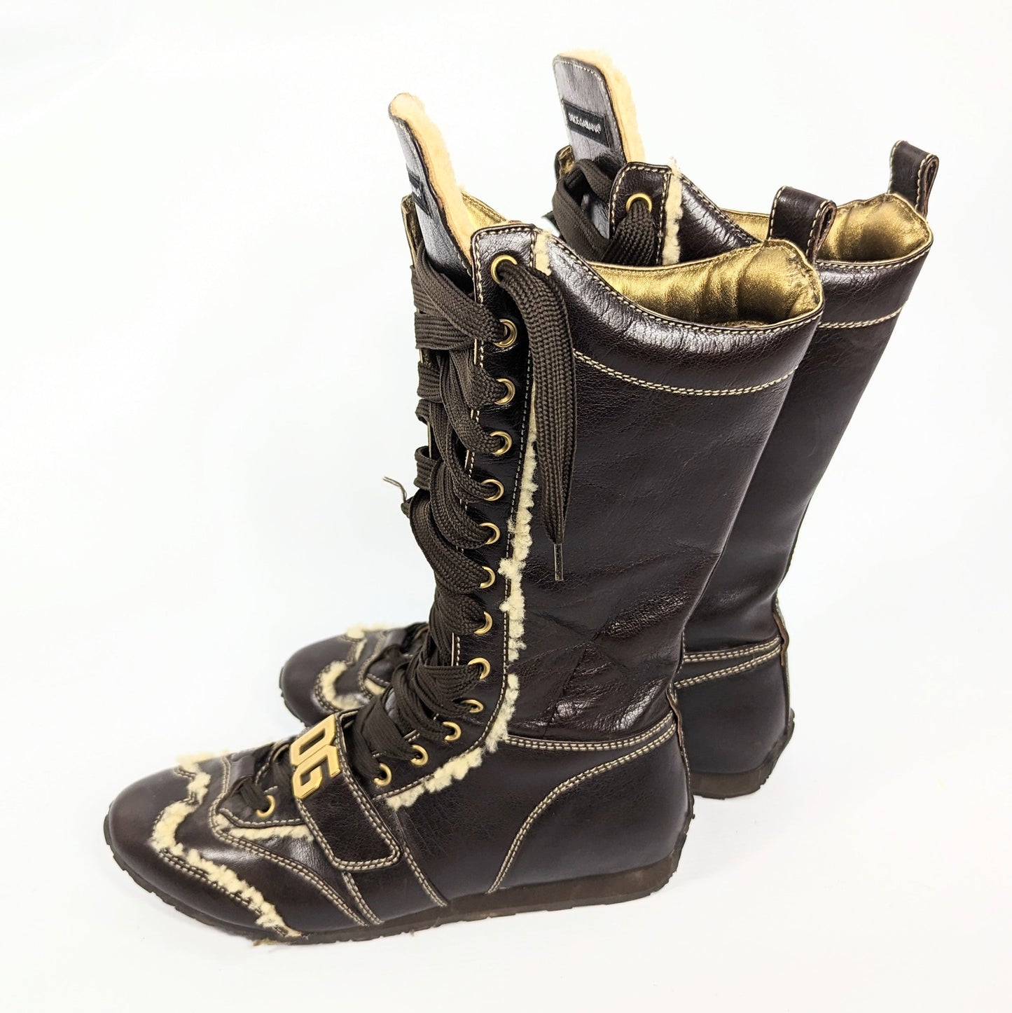 Dolce& Gabbana lace-up boots - EU38|UK5|US7