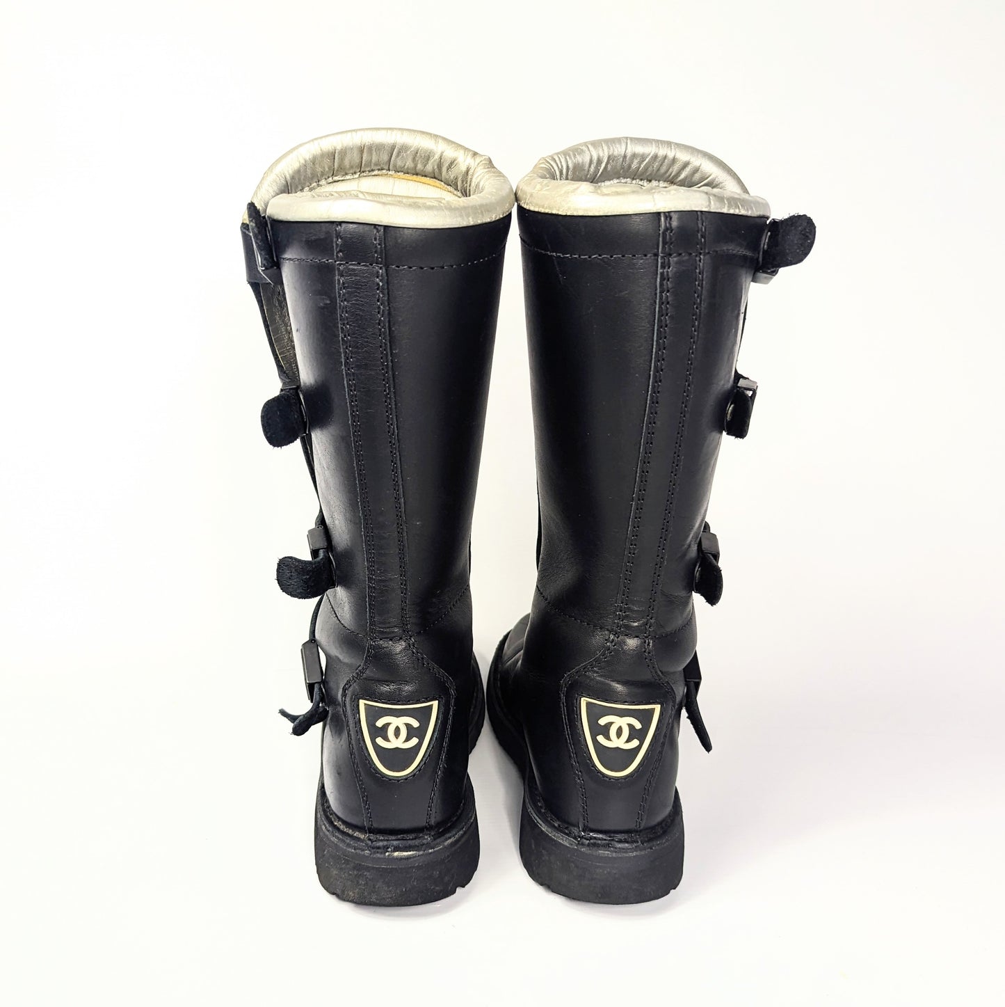 Chanel Winter 2003 biker boots - EU37|UK4|US6