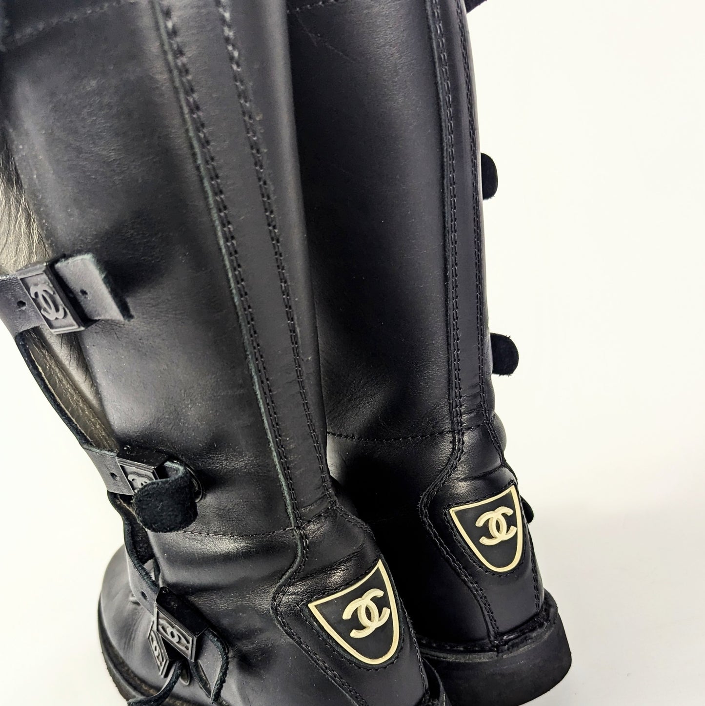 Chanel Winter 2003 biker boots - EU37|UK4|US6