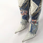 El Dantes patchwork denim over-the-knee boots - EU36,5|UK3,5|US5,5