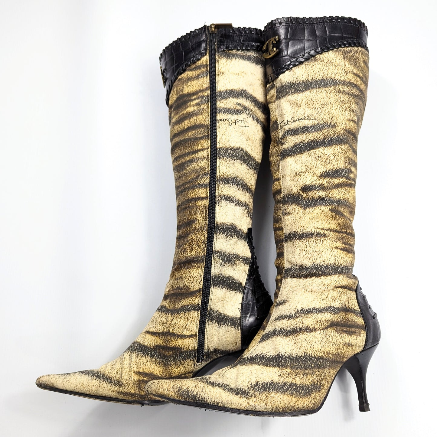 Cavalli tiger print boots - EU36|UK3,5|US5