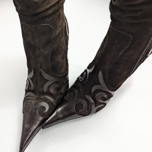 El dantes suede ankle boots - EU37|UK4|US5.5