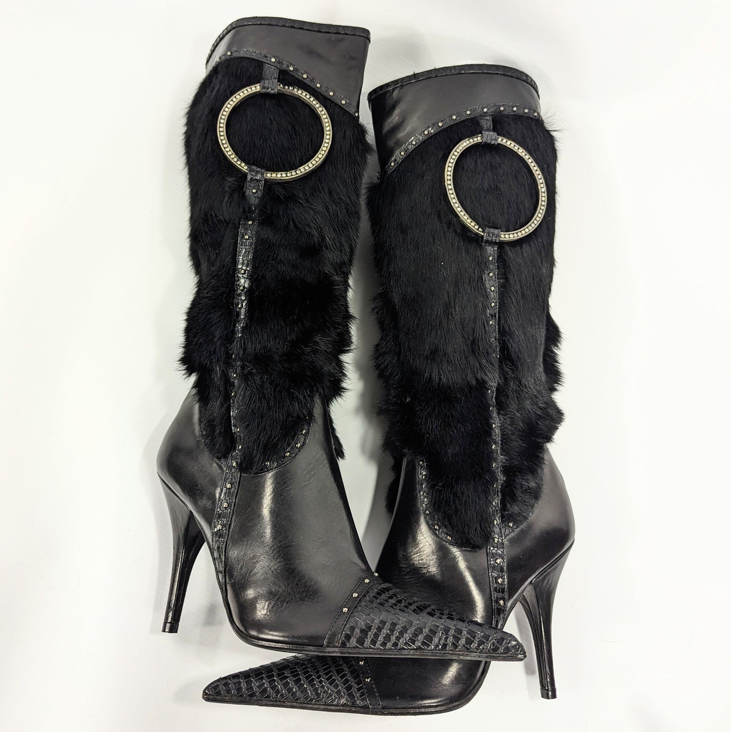 El dantes fur leather boots - EU38|UK5|US7