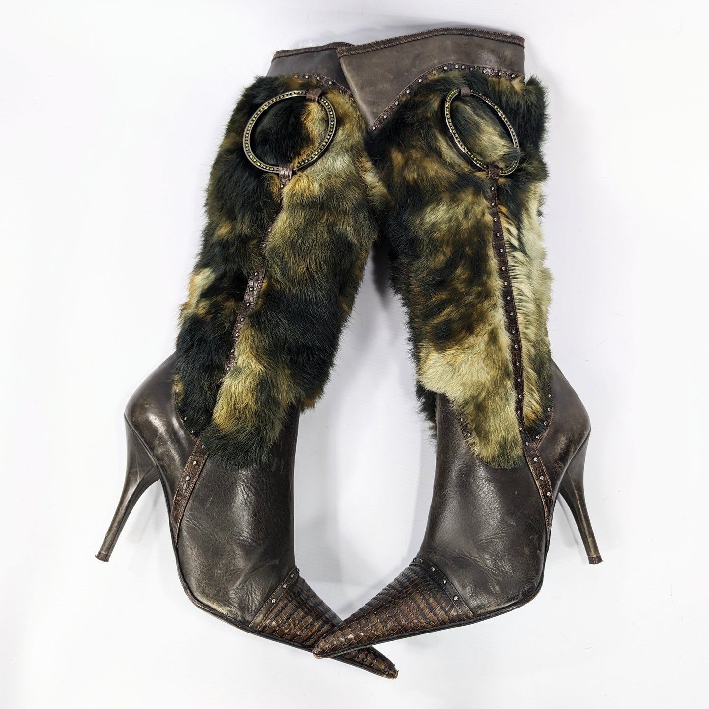 Brown fur boots el Dantes - EU40|7UK|9US