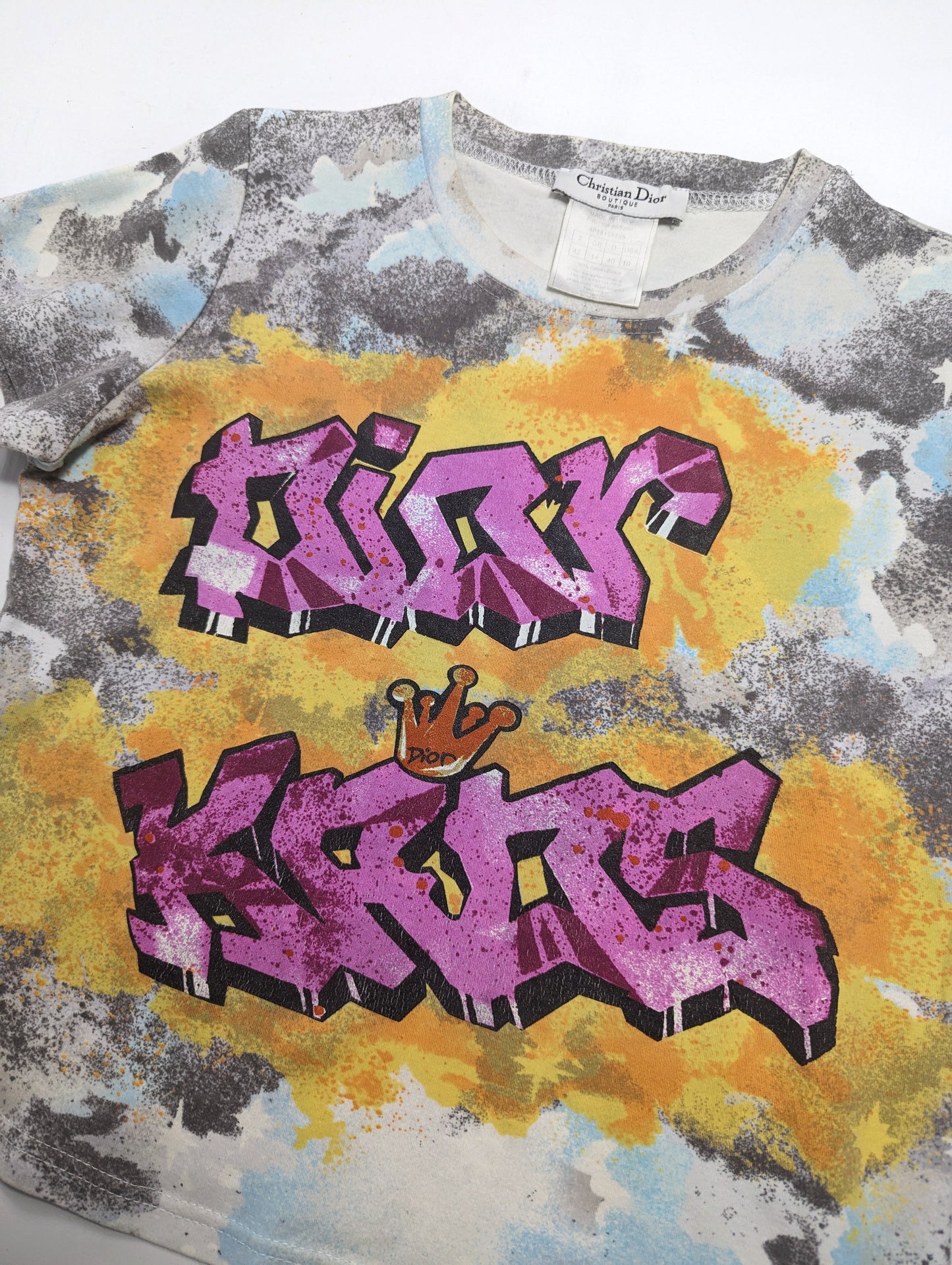 Dior graffiti t-shirt by Galliano - S/S 2004