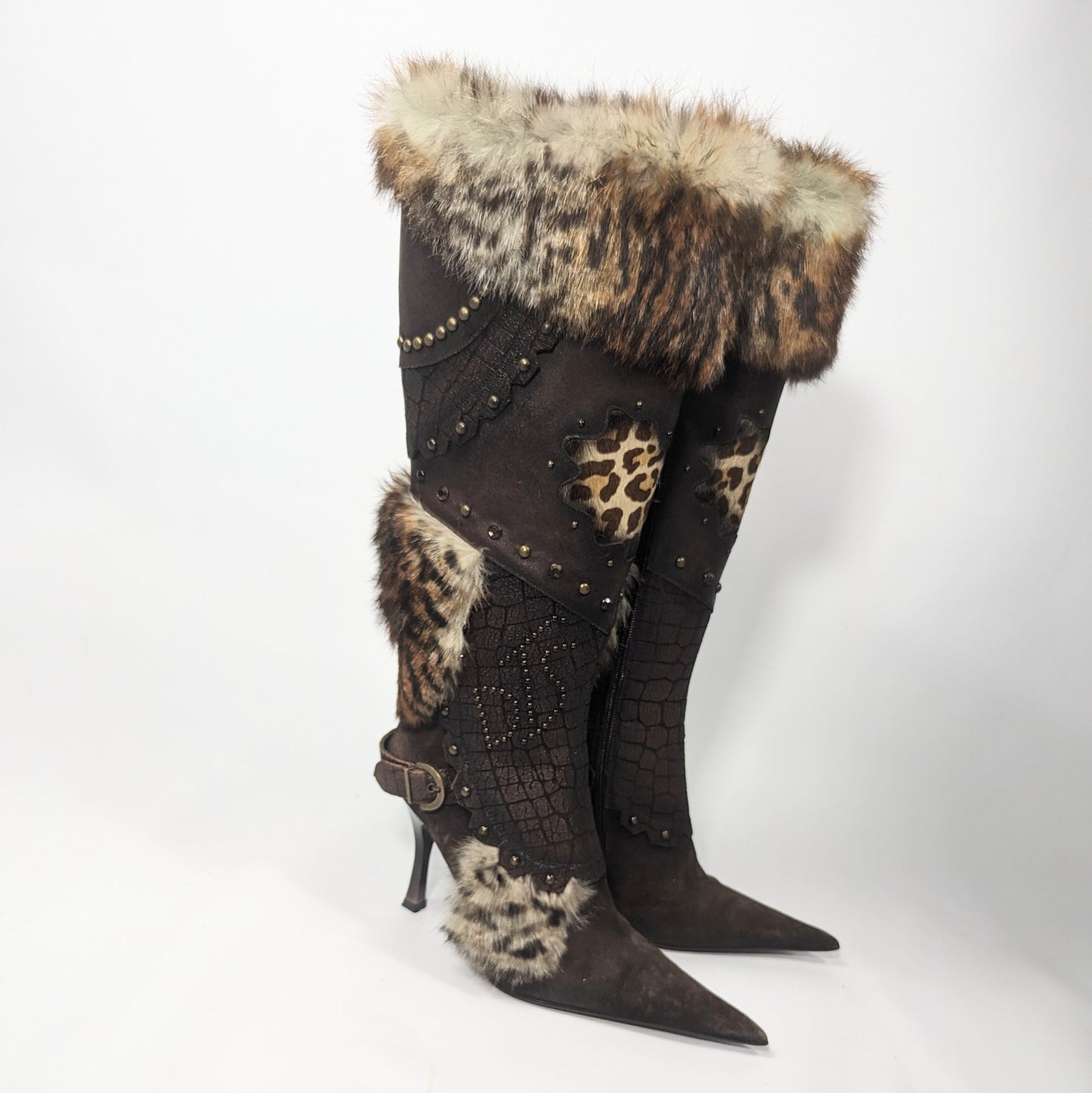 New El Dantes fur boots -EU39|6UK|8US