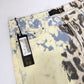 Cavalli leopard tie and dye jeans - M