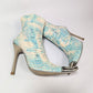 Gianmarco Lorenzi blue python ankle boots - EU38|UK5|US7