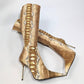 Brown and gold python boots Gianmarco Lorenzi - EU39|UK5.5|US7