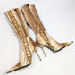 Brown and gold python boots Gianmarco Lorenzi - EU39|UK5.5|US7