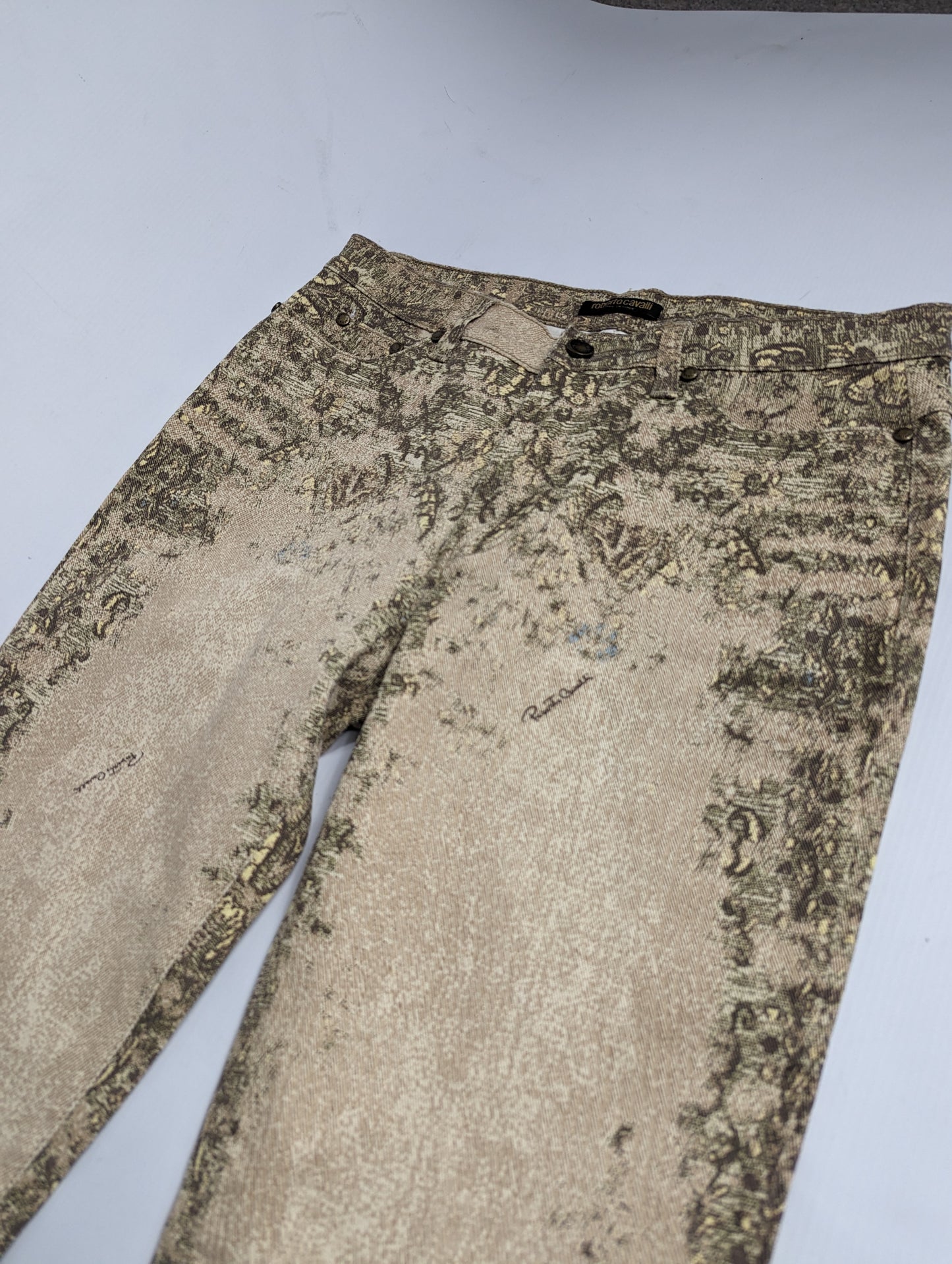 Roberto Cavalli jeans with "embroidery" pattern - S