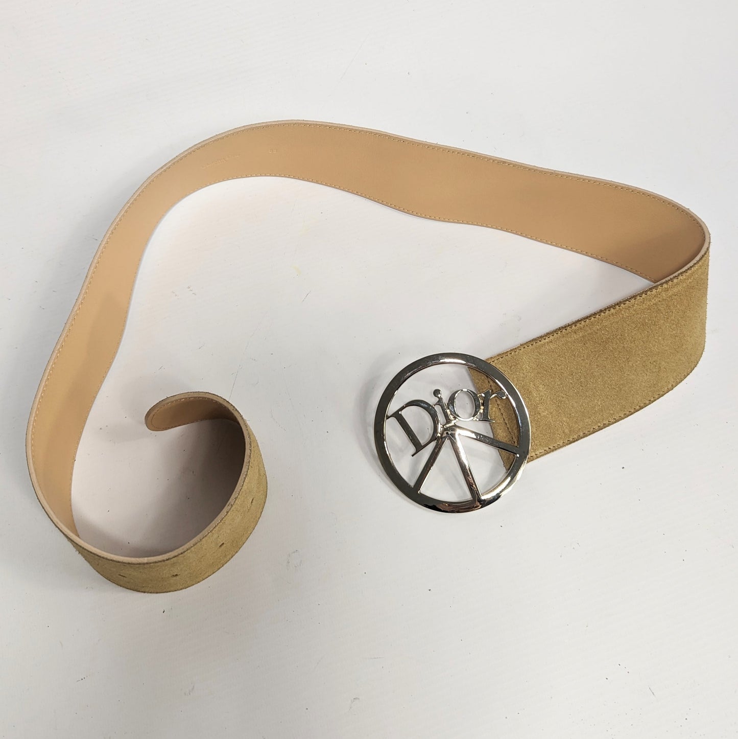 Beige suede belt by Galliano Peace and love - S/S 2005