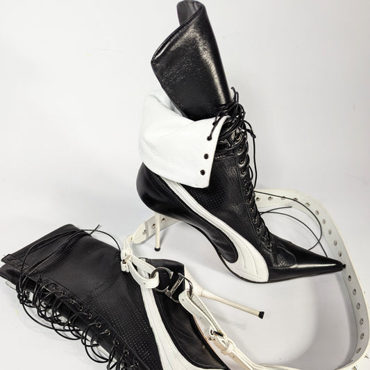 Gianmarco Lorenzi sporty lace-up boots - EU40|7UK|9US