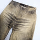 Roberto Cavalli gold khaki wash jeans - S