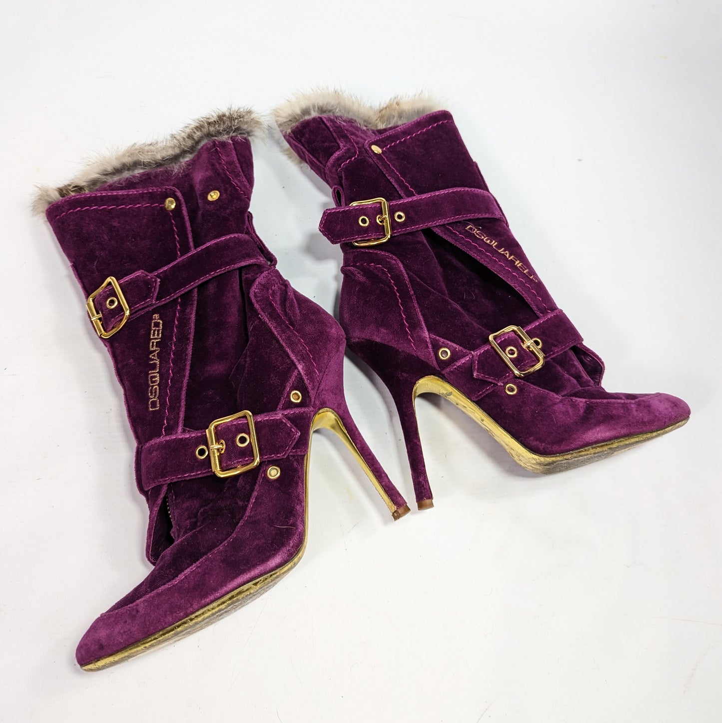 Dsquared2 purple ankle boots - EU37|UK4|US6