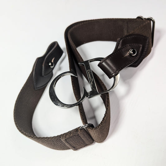 Dior belt by Galliano brown
