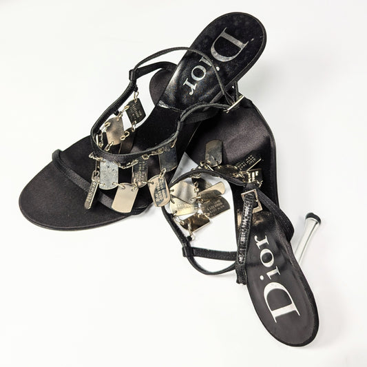 Dior by Galliano Jeweled Sandals - EU38|5UK|7US