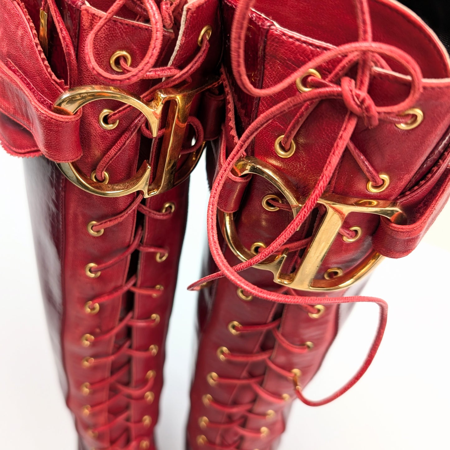 Dior by Galliano Fall 2000 Buckle Boots - EU38.5|UK5.5|US7.5