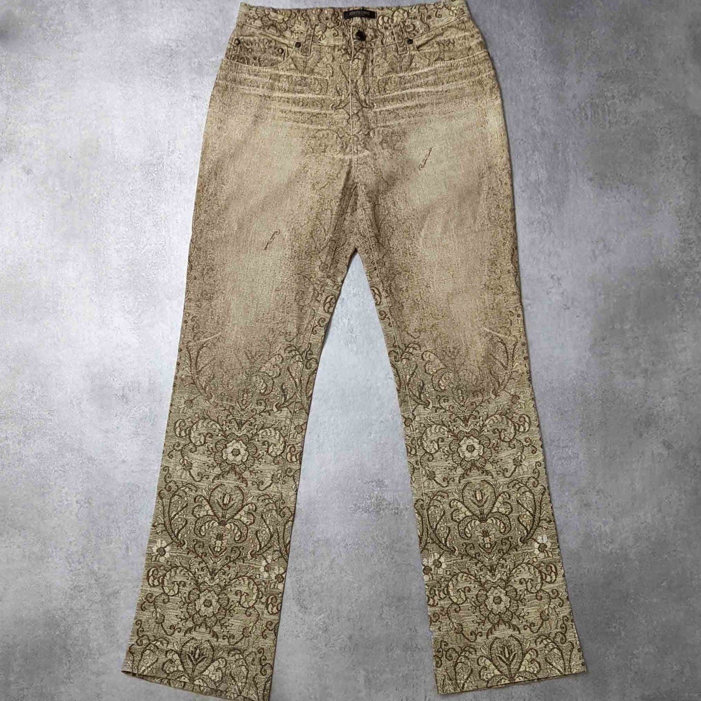 Roberto Cavalli jeans with "embroidery" pattern - S