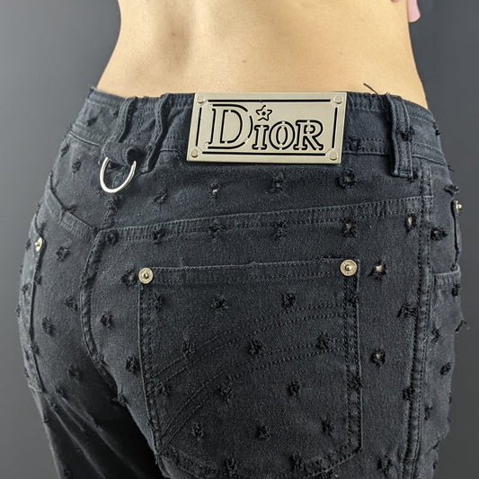 Black stretch jeans - Dior by Galliano S/S2004 - M