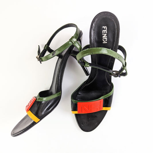 Fendi tricolor sandals - FR 37|4UK|5.5US