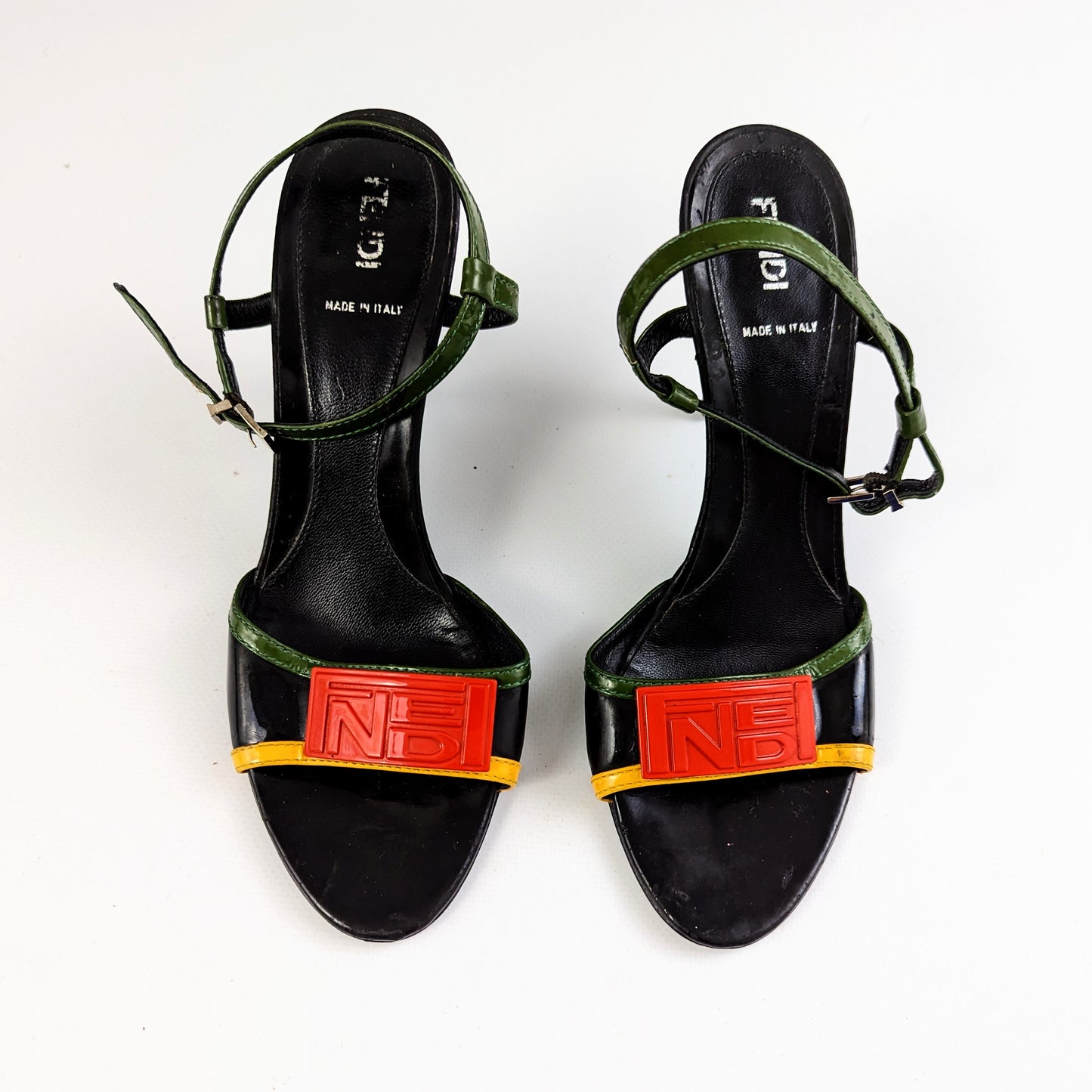 Fendi tricolor sandals - EU37|UK4|US6