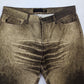 Roberto Cavalli faded khaki gold jeans - M