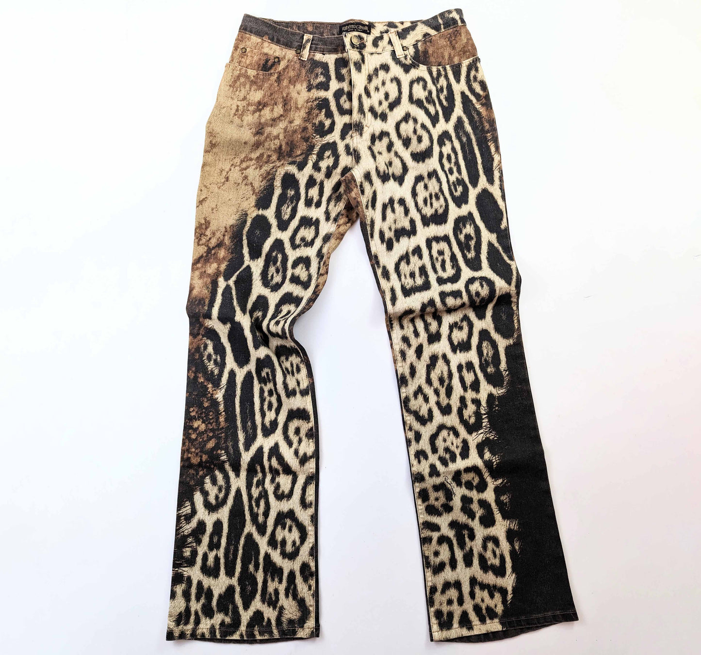 Roberto Cavalli animal print jeans - M/L