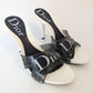 Dior white and black Jelly mules by Galliano - FR37|4UK|5,5US