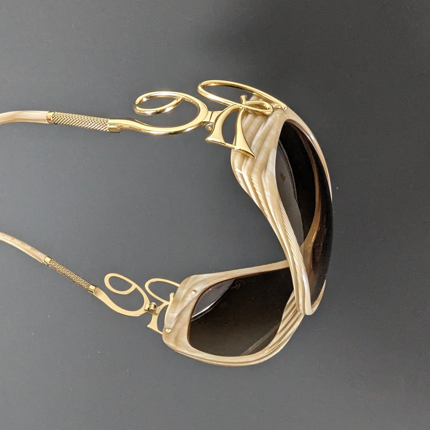 Roberto Cavalli beige mask glasses