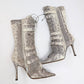 Gray snake leather Dior lace-up boots - EU38 |  UK5 | US6 5.