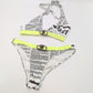 Galliano Newspaper Pattern Bikini - M/L