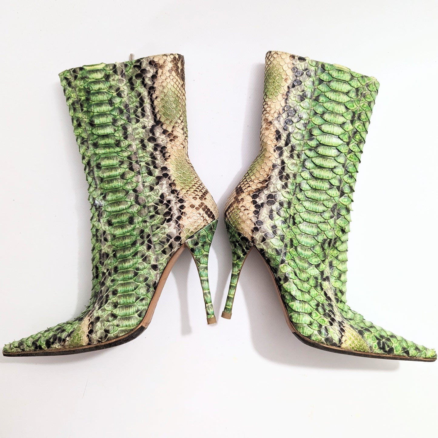 Gianmarco Lorenzi vintage python boots - FR37 | UK4| US5.5