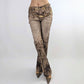 Roberto Cavalli jeans pants Brown psychedelic print