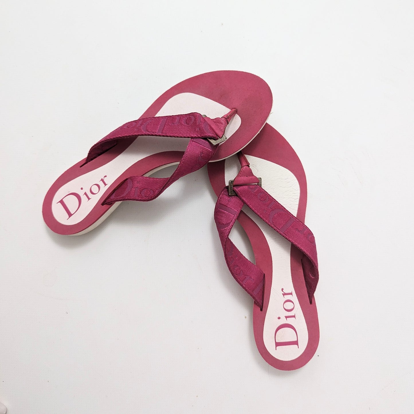 Pink Dior flip flops - EU37|UK4|US6