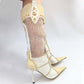 El Dantes beige leather and mesh boots - EU37|UK4|US6