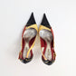 Vintage tricolor pump "El Dantes" - EU37| UK5|US5.5