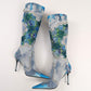 Sequin Embellished Denim El Dantes Boots - EU39|UK5.5|US7.5